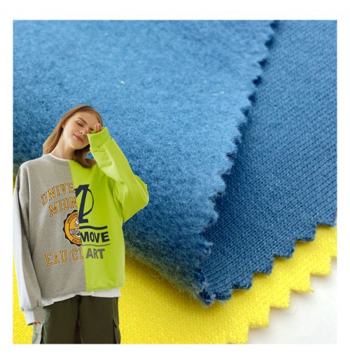 Heavyweight 100% cotton soft 360gsm brushed knitted french terry fleece fabric for hoodies sweatshirts Heavyweight 100% cotton soft 360gsm brushed knitted french terry fleece fabric for hoodies sweatshirts