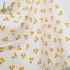 Yellow Cherry Printed Cotton Fabric Double Gauze Crepe Fabric For Baby Bibs Clothing