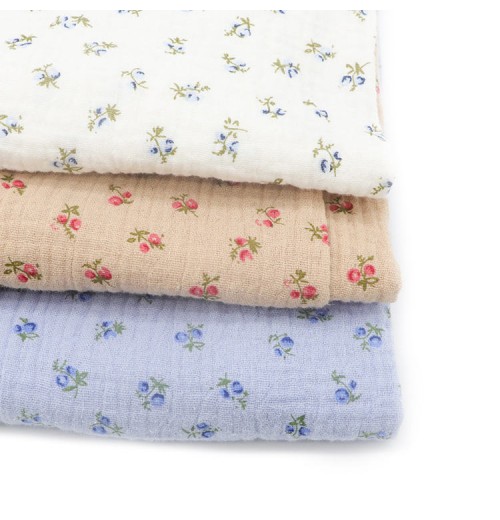 Hot Sale Good Quality Lightweight 120Gsm 100 Cotton Crepe Gauze Muslin Fabric for Baby Clothing Hot Sale Good Quality Lightweight 120Gsm 100 Cotton Crepe Gauze Muslin Fabric for Baby Clothing